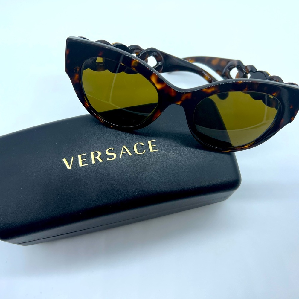 Versace Medusa Chain Link Sunglasses